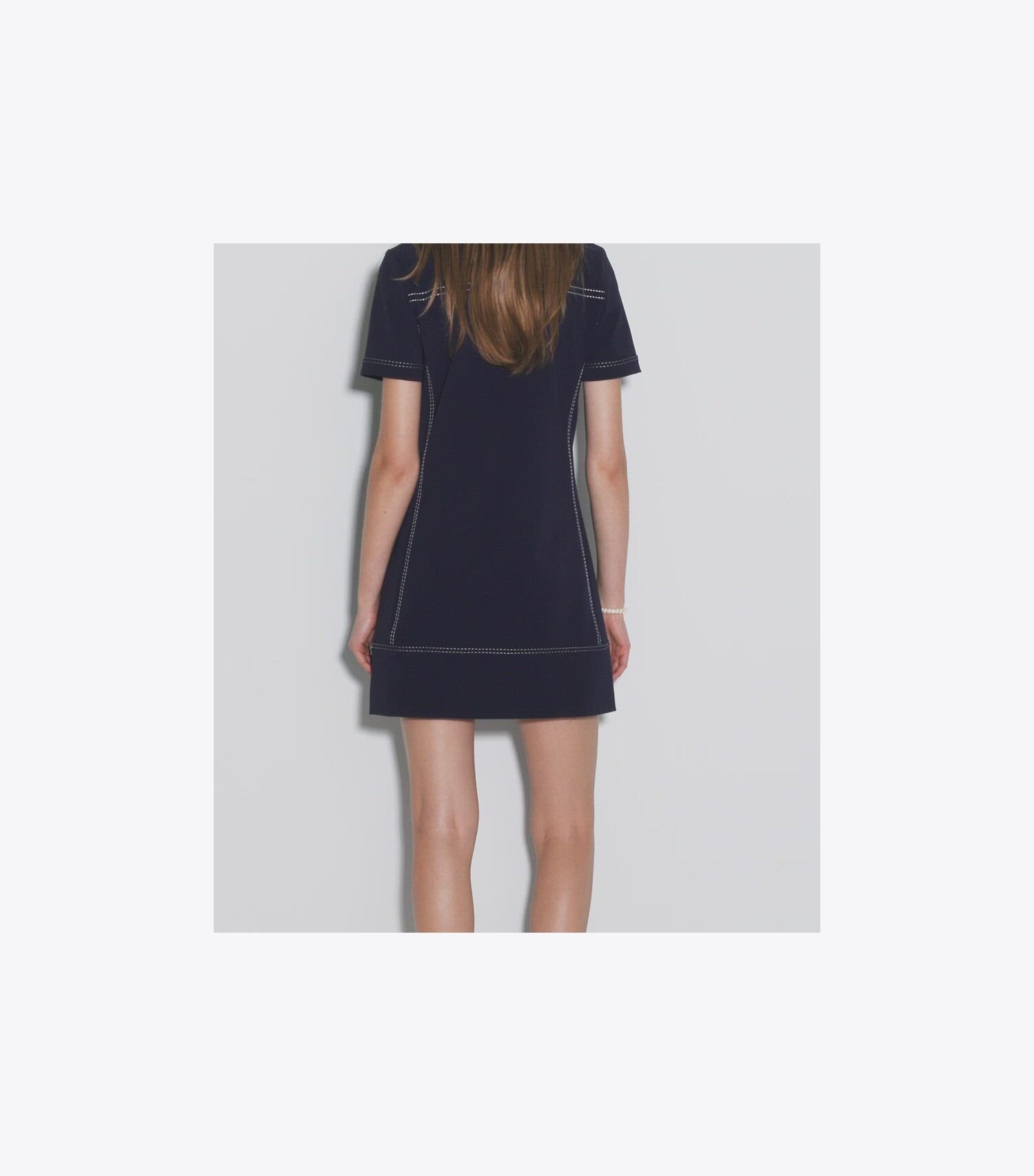 Pickstitch Stretch Polo Dress