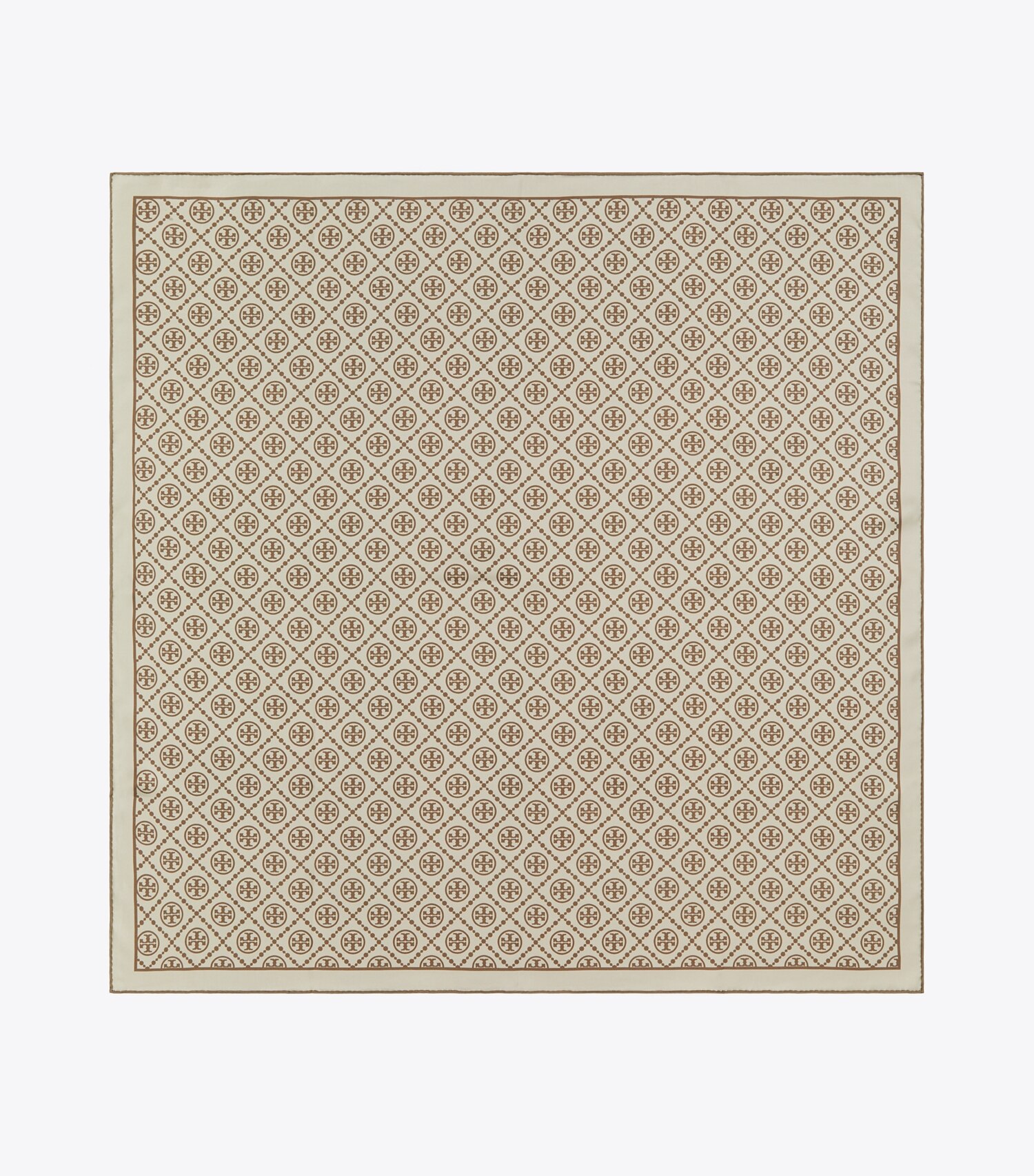 T Monogram Double-Sided Silk Square Scarf