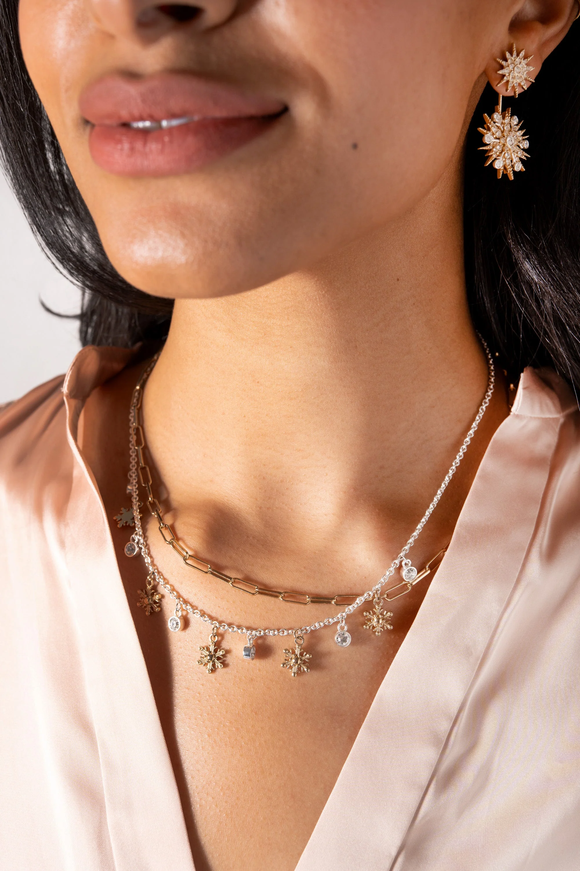 Snowflake Charm Necklace