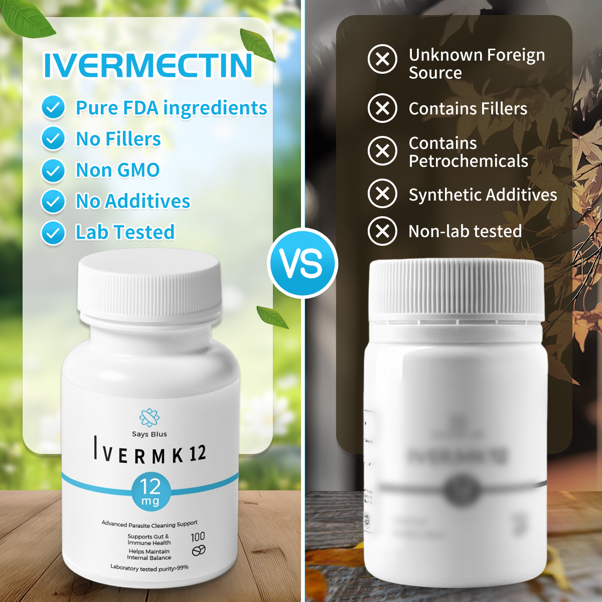 Saya Blus IVERMK12mg 100 Tablets