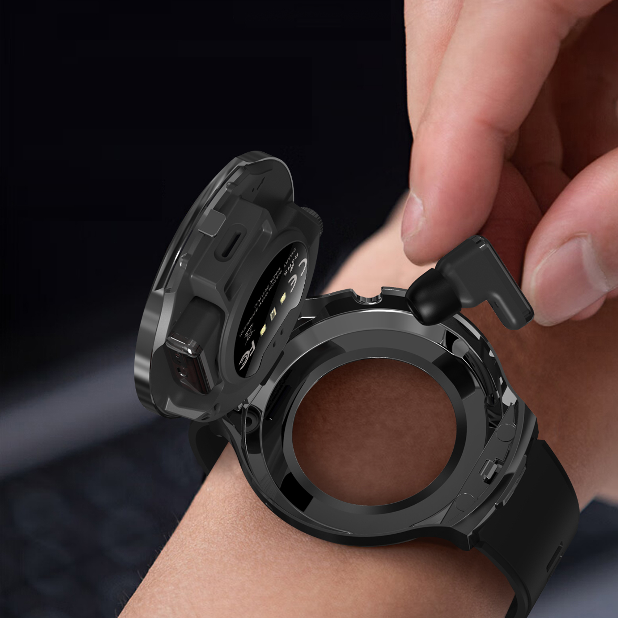 T100 2 in 1 Smart Watch with Earbuds