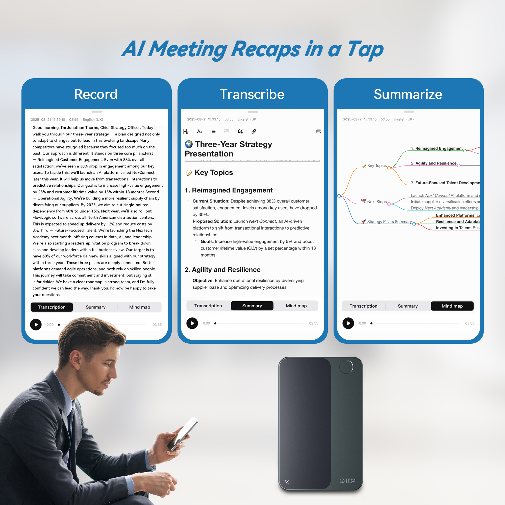 AI-103 Mobile Magnetic Card -Size Translator