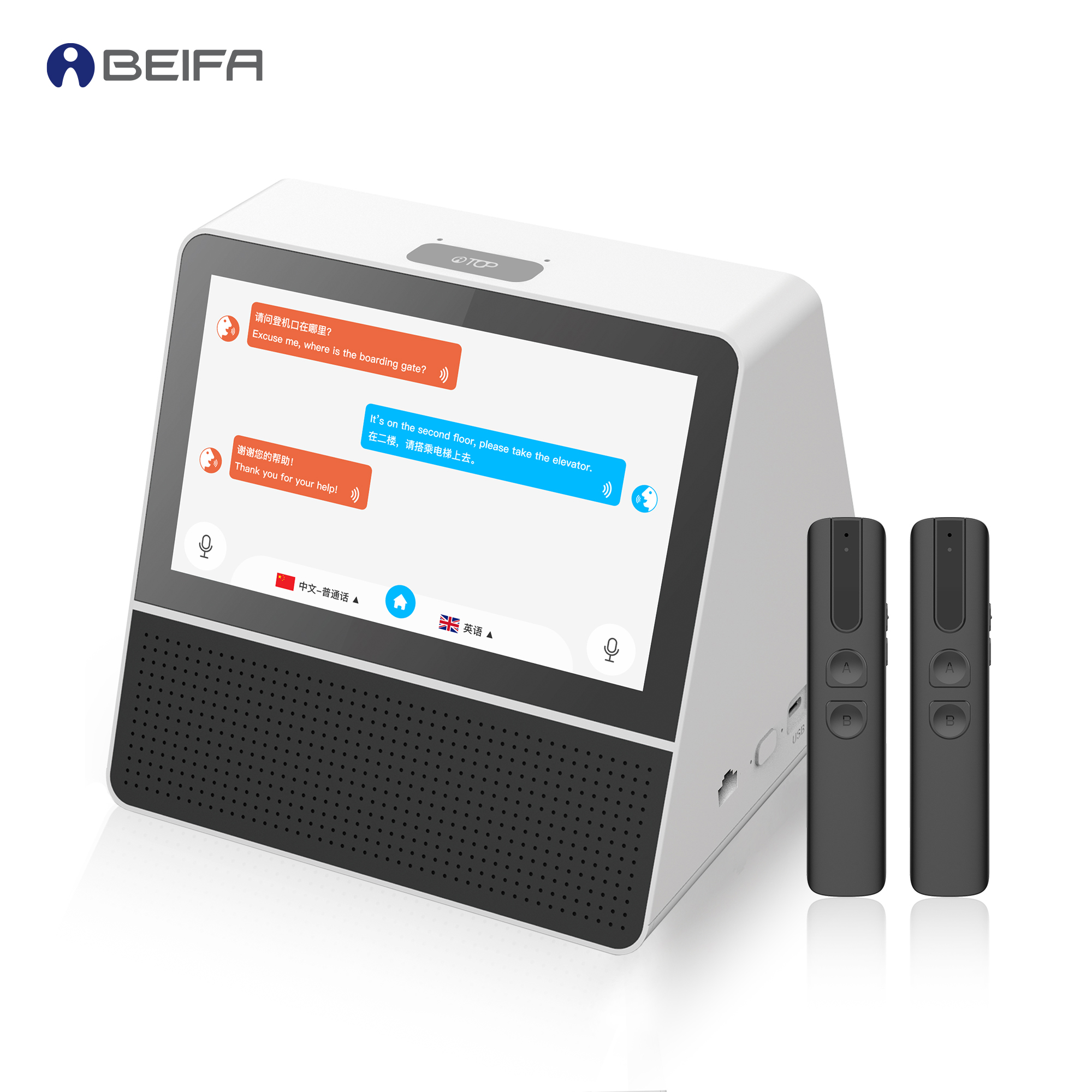AI-201 Desktop Dual-Screen Translator