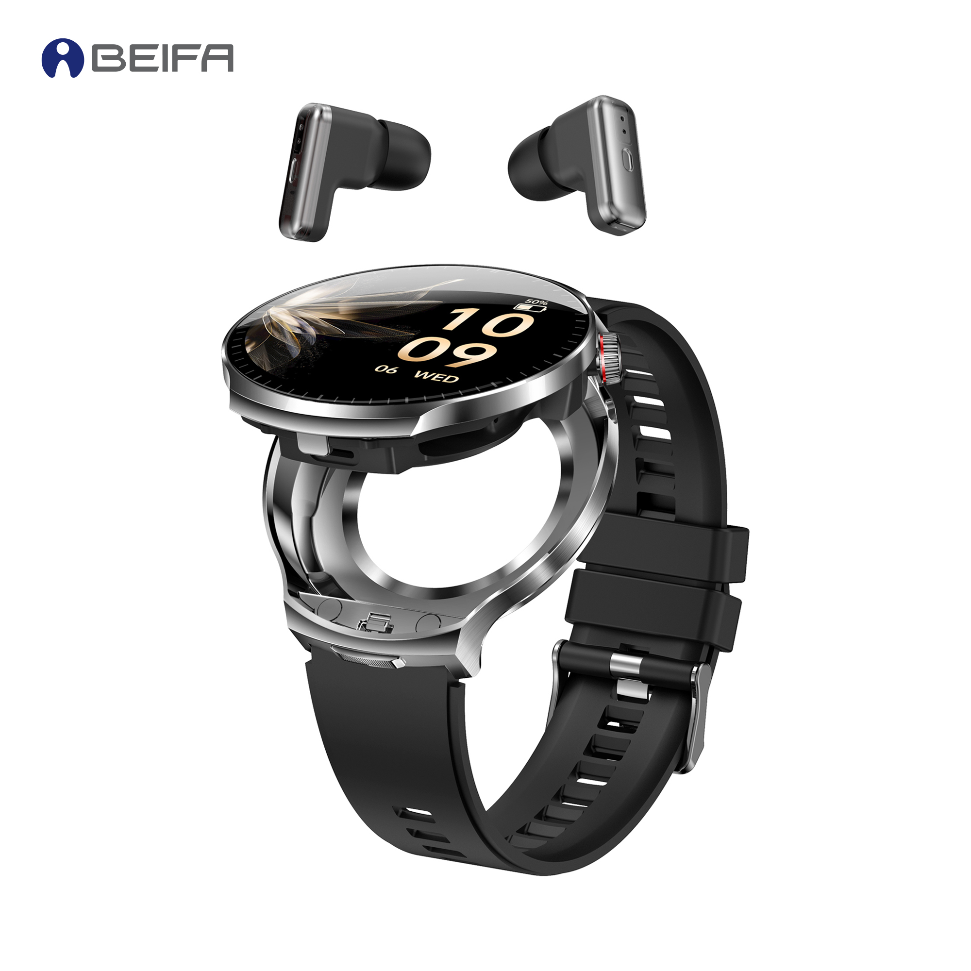 T100 2 in 1 Smart Watch with Earbuds