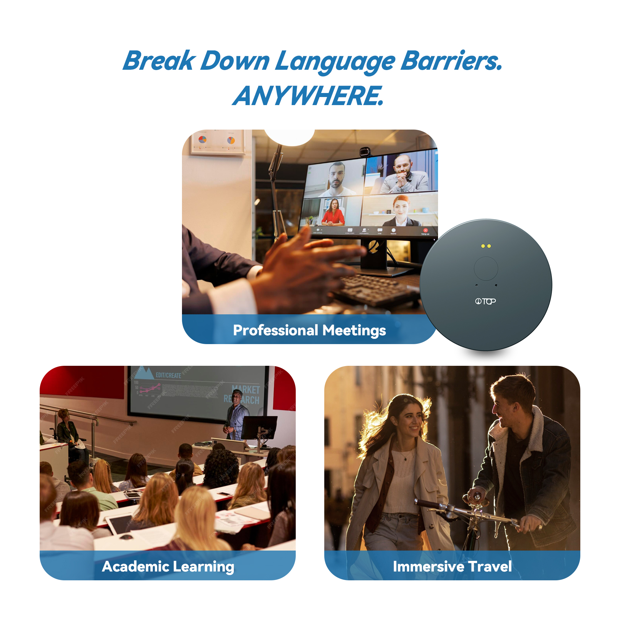 AI-101 Mobile Magnetic Round Translator