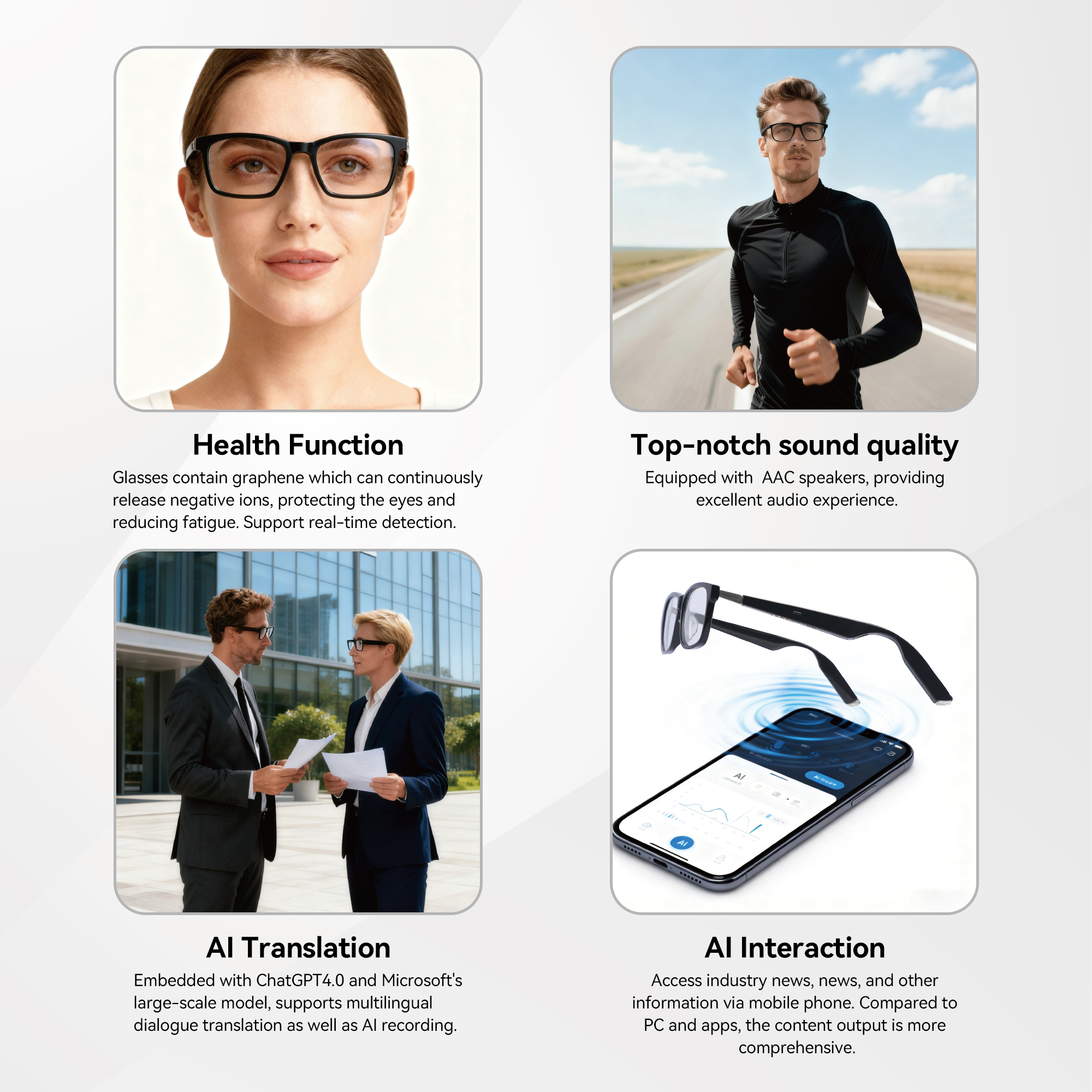 AI Translation Audio Glasses