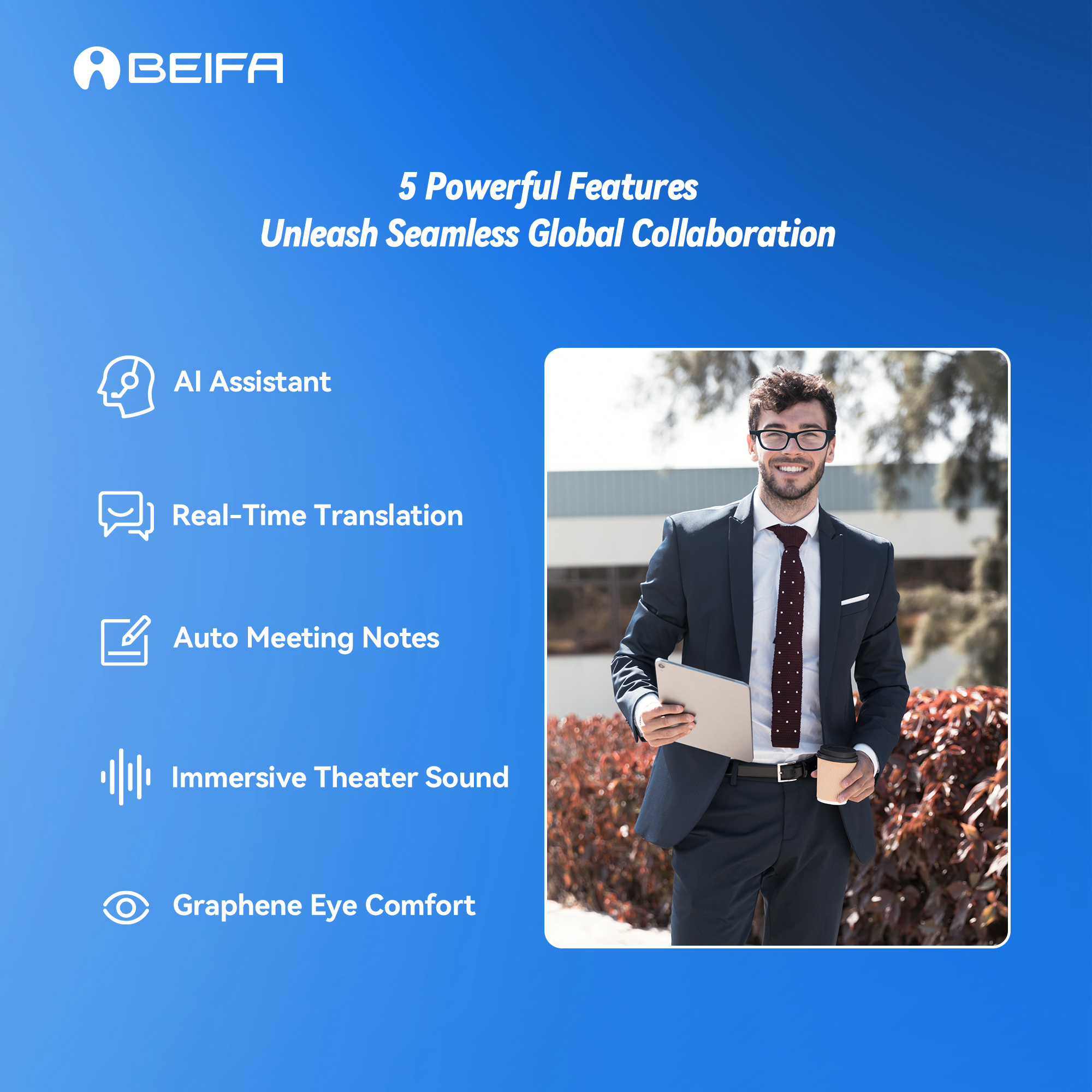 AI Translation Audio Glasses