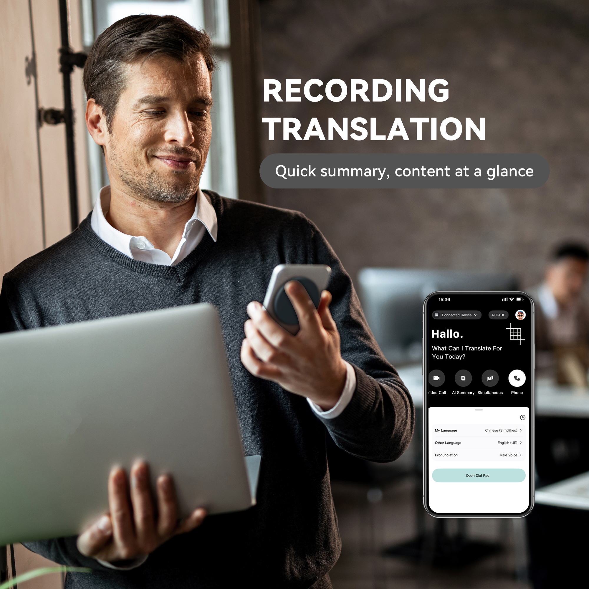 AI-101 Mobile Magnetic Round Translator