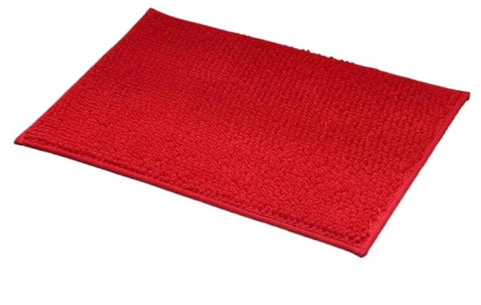 Absorbent Chenille Bath Rugs Rubber Backing Quick Dry Machine Washable Bath Mats for Bathroom Floor