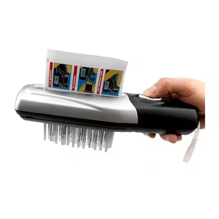 Handheld Mini Portable USB Auto Paper Shredder Document Cutter Strip Cutting