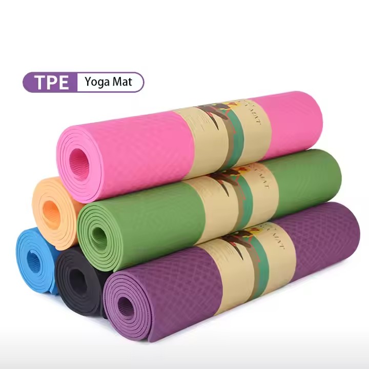 Factory Price Build Fitness Custom Label Eco Friendly Yoga Mat TPE Eco Friendly