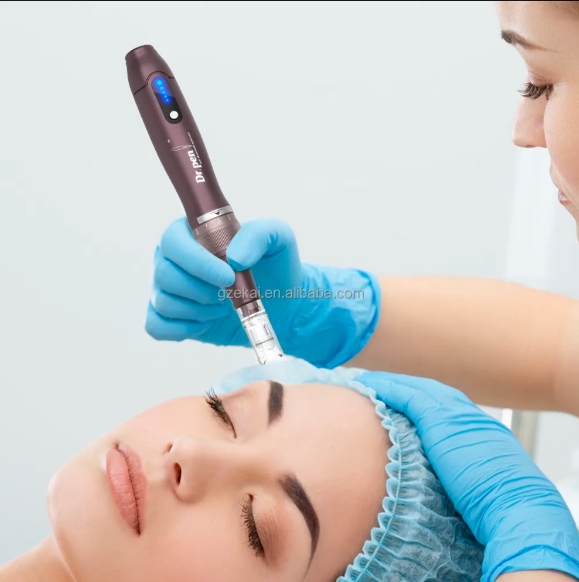 -w Electric Derma Stamp Pen Skin Care Tools Cordless Face Beauty Device
