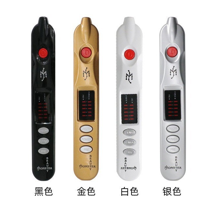 Electronic Acupuncture Point Massage Pen Usb Rechargeable Mole Removal Electric Needle Laser Acupuncture Pen