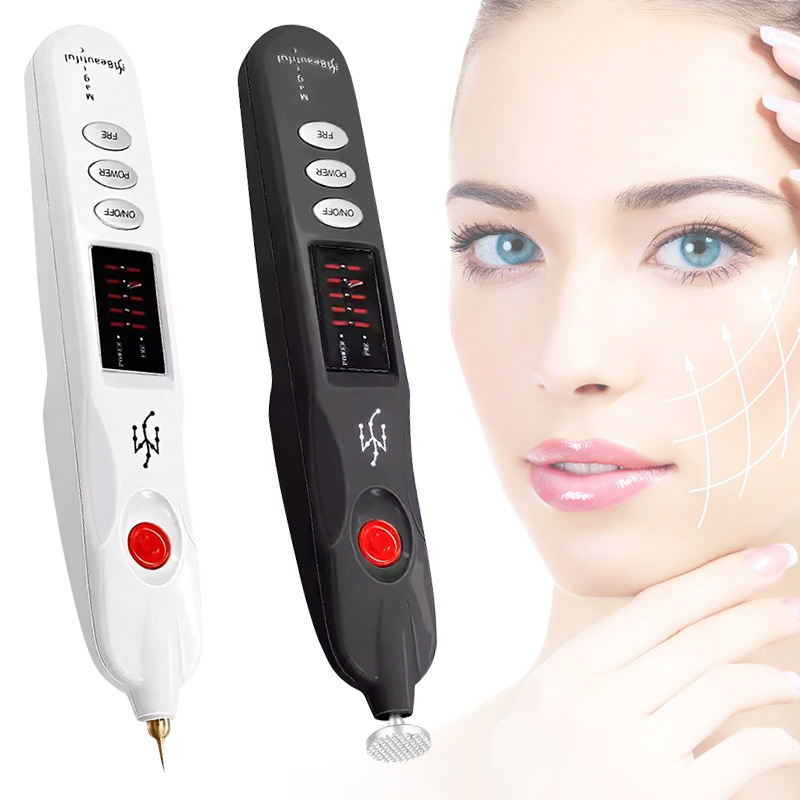 Electronic Acupuncture Point Massage Pen Usb Rechargeable Mole Removal Electric Needle Laser Acupuncture Pen
