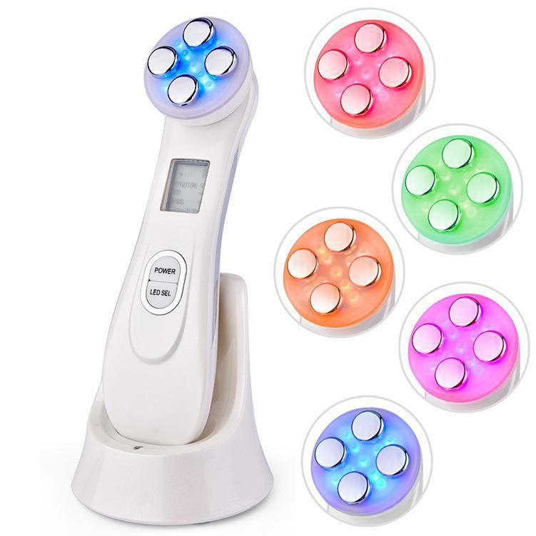 6 LED RF beauty skin care facial massager