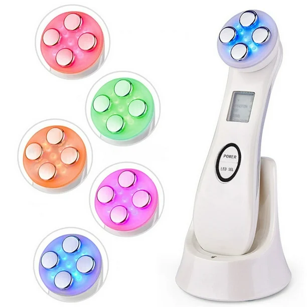 6 LED RF beauty skin care facial massager
