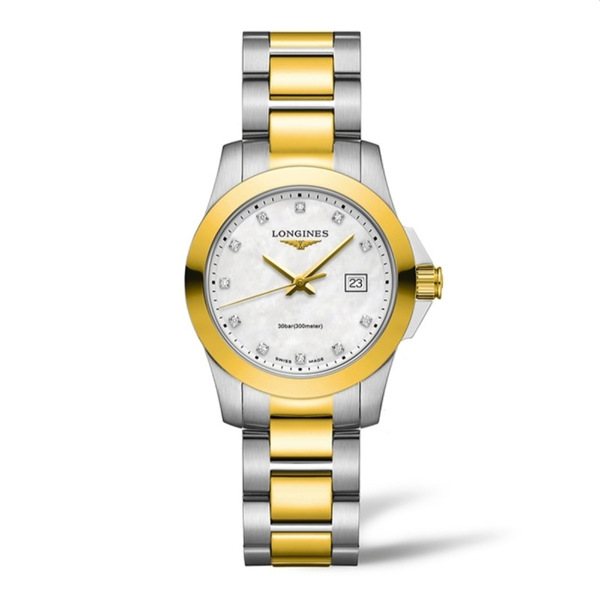 Longines Women's L3.376.3.87.7 Conquest Two-Tone Stainless Steel Watch