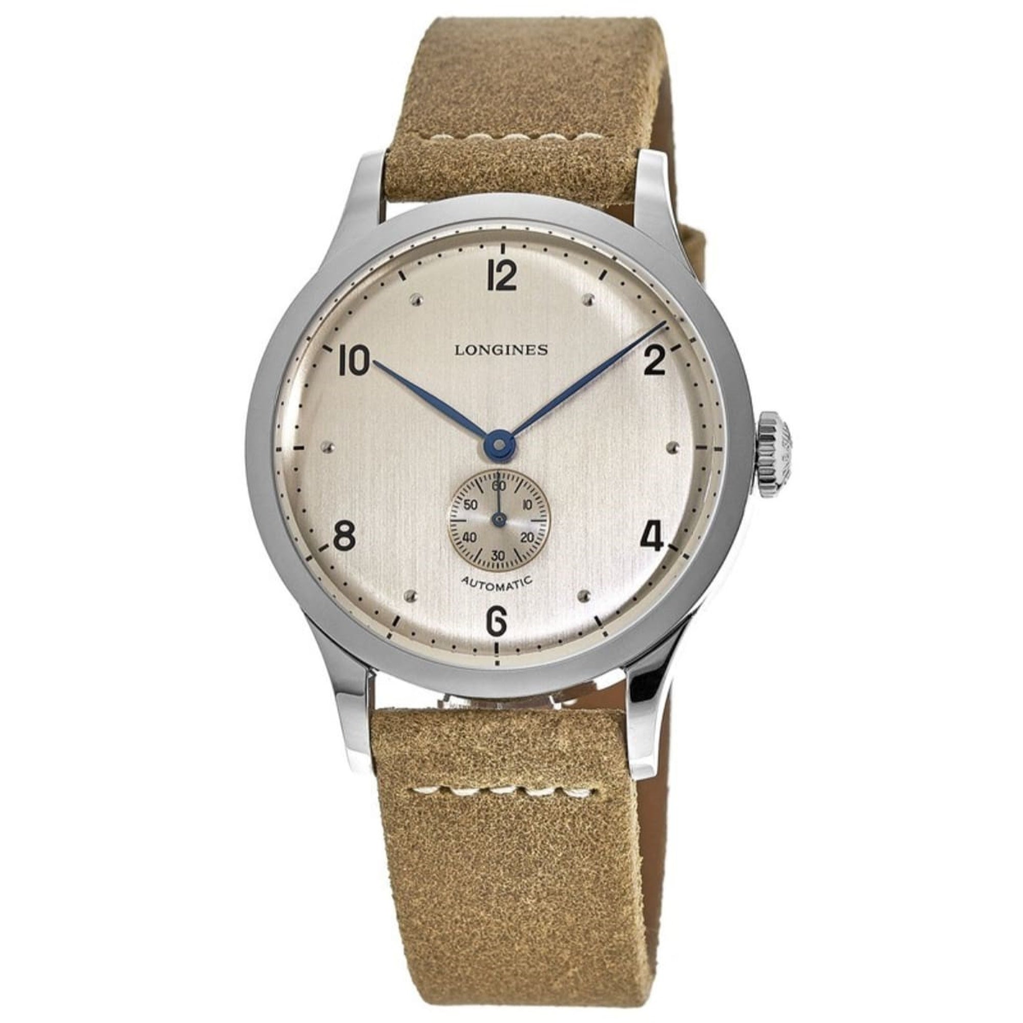 Longines Men's L2.813.4.66.0 Heritage Brown Leather Watch