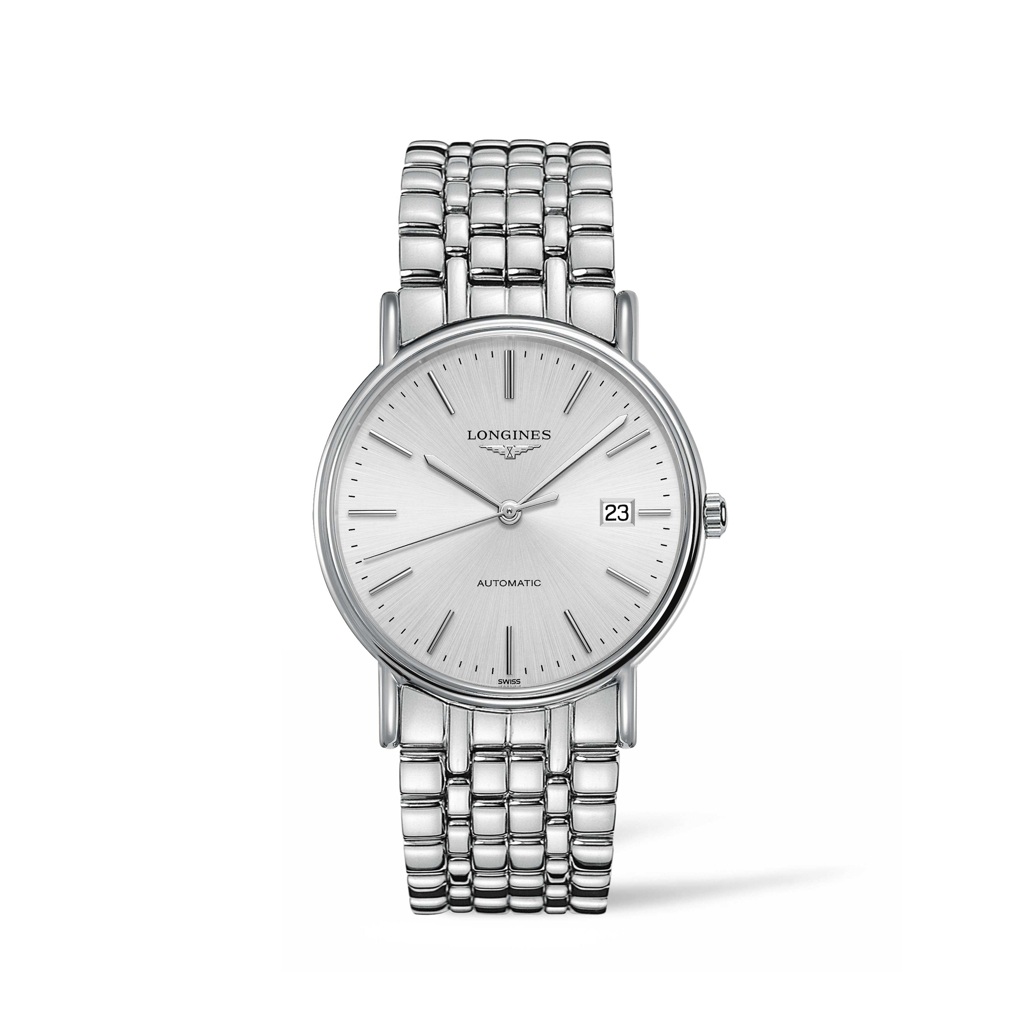 Longines Men's L4.921.4.72.6 Presence Stainless Steel Watch