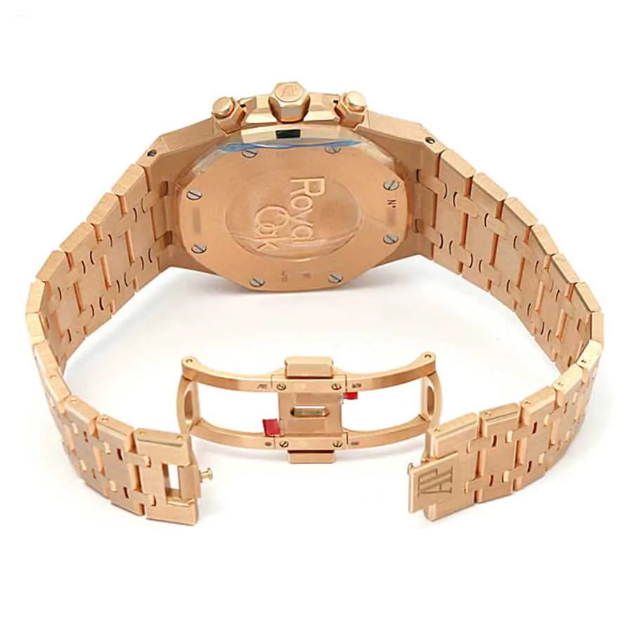 Audemars Piguet Royal Oak Chronograph  41MM Rose Gold Bracelet – Black Dial