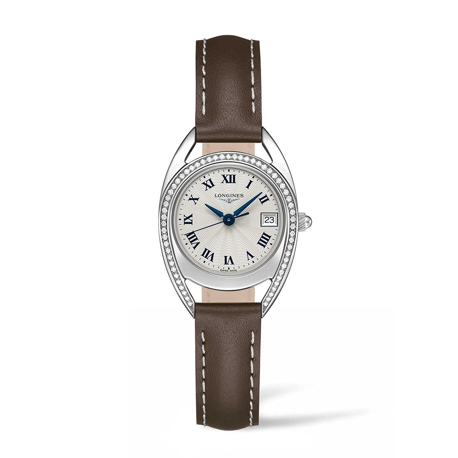 Longines Women's L6.136.0.71.2 Equestrian Brown Leather Watch