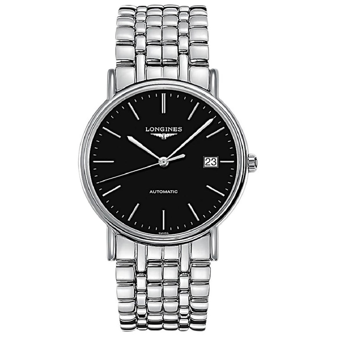 Longines Men's L4.921.4.52.6 Presence Stainless Steel Watch