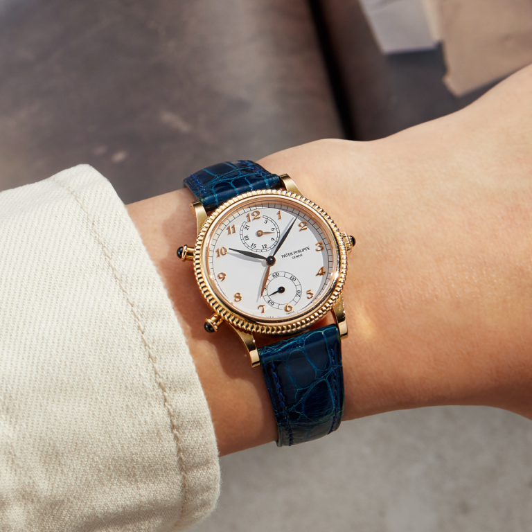 PATEK PHILIPPE Travel Time Ladies Rose Gold White Dial Reference Number 4864R-001