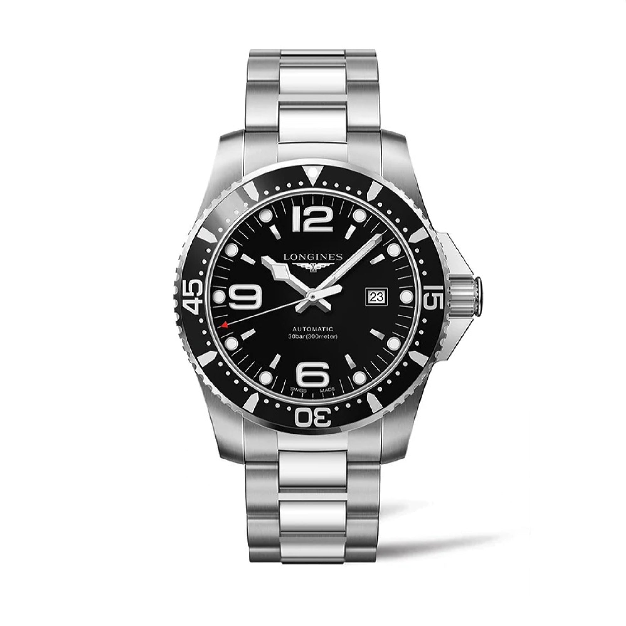 Longines Men's L3.841.4.56.6 HydroConquest Stainless Steel Watch