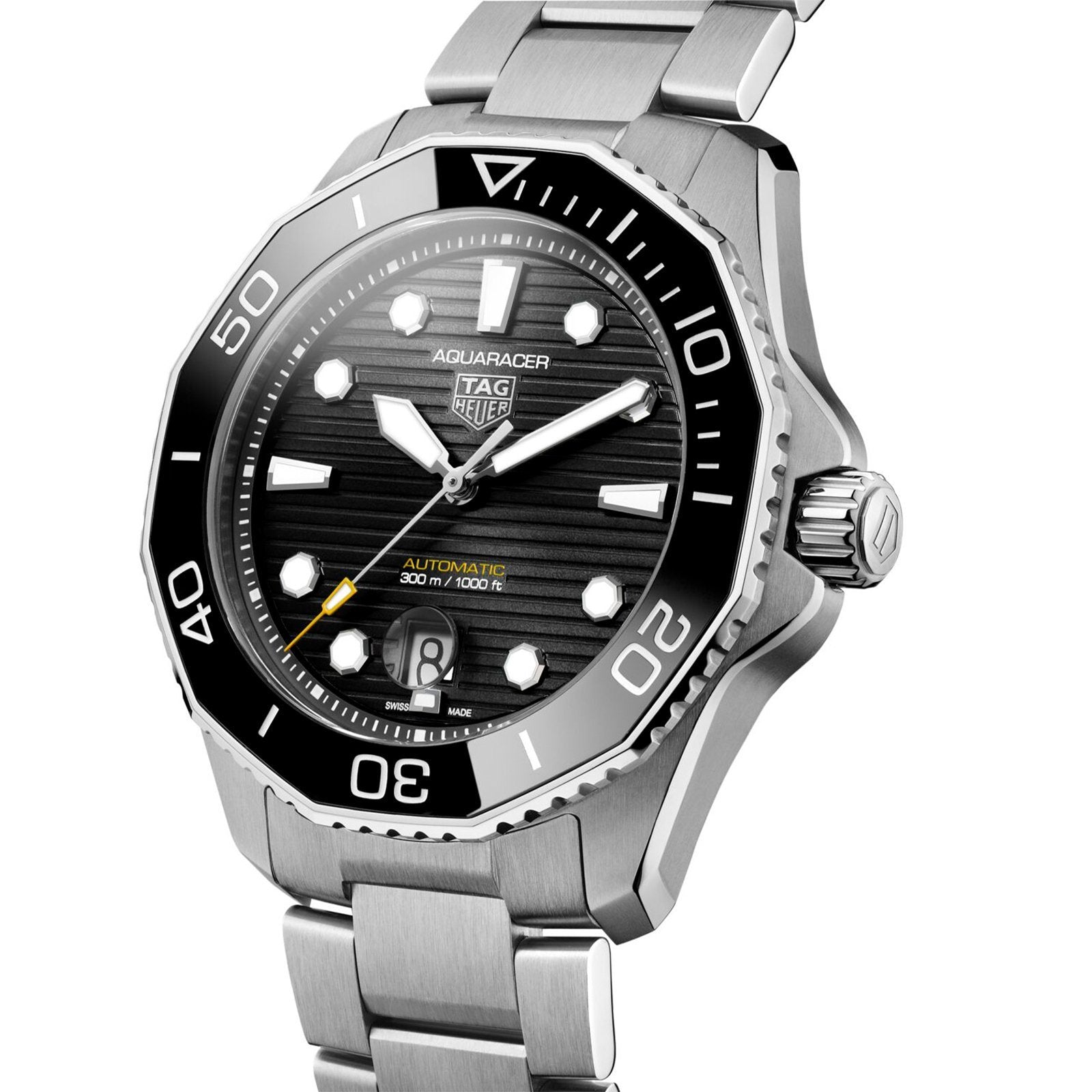 TAG Heuer Aquaracer Calibre 5 Automatic Mens Black Steel Watch
