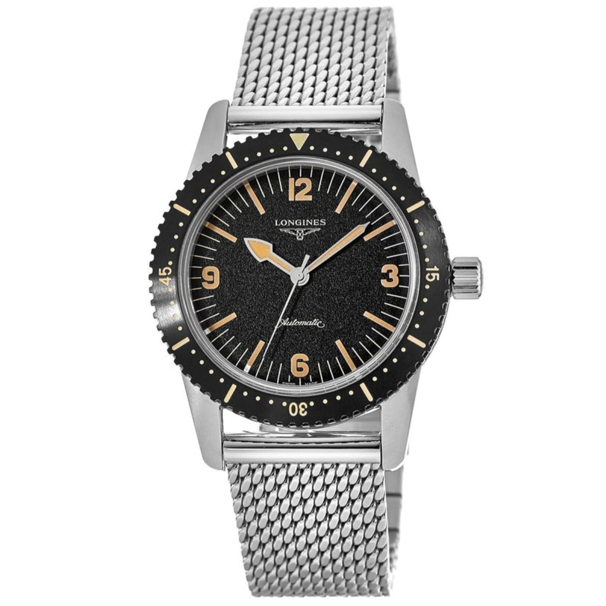 Longines Men's L2.822.4.56.6 Skin Diver Stainless Steel Watch