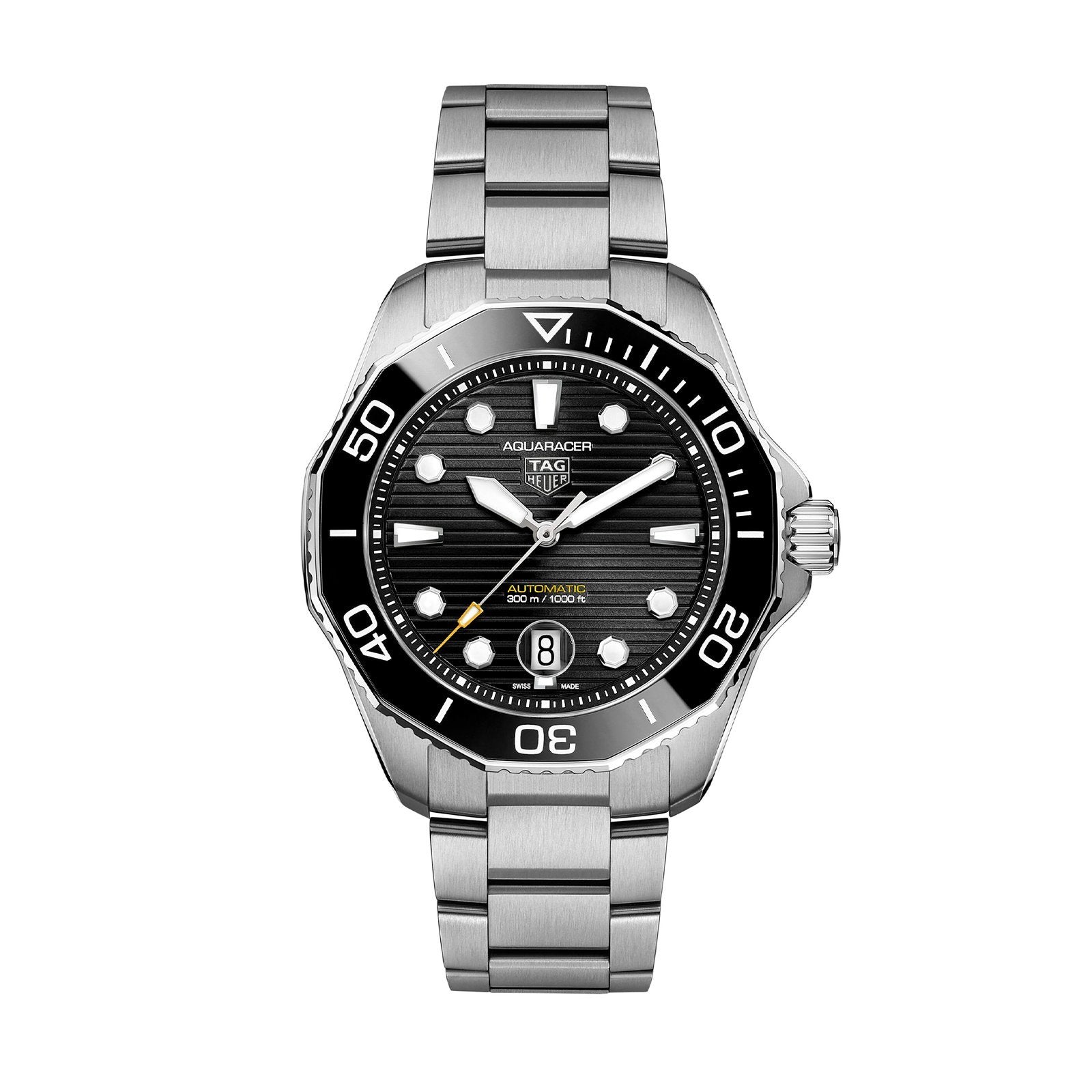 TAG Heuer Aquaracer Calibre 5 Automatic Mens Black Steel Watch