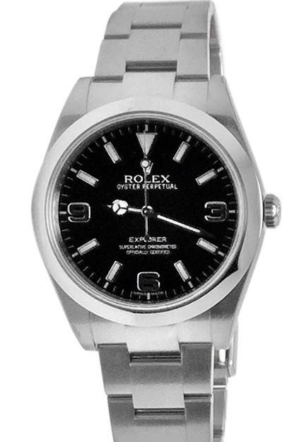 Explorer I 1 Black Dial Steel Mens Watch 214270