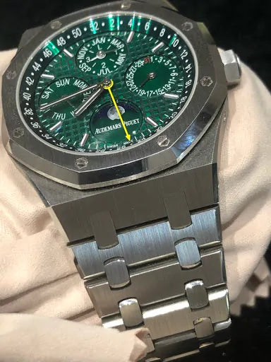 Audemars piguet Royal Oak Perpetual Calendar Green Dial Watch 41MM