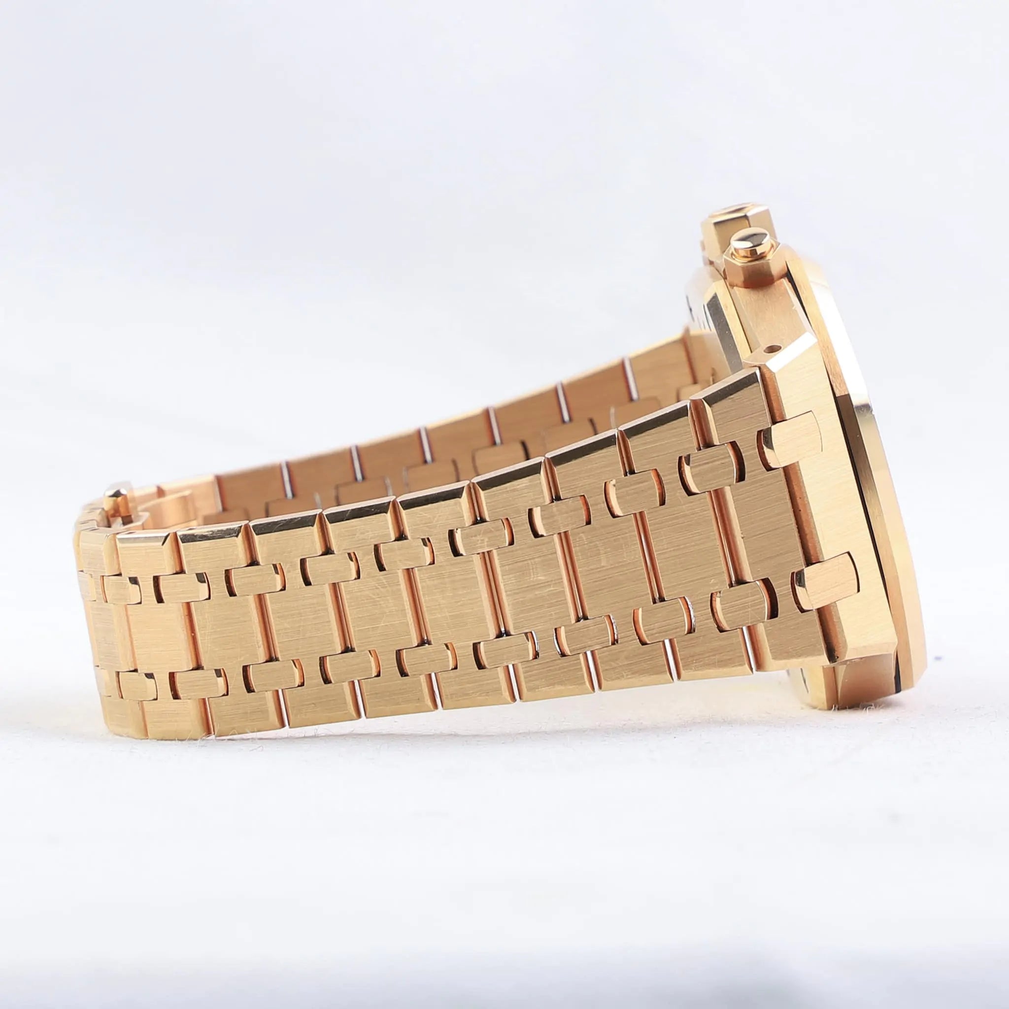 Audemars Piguet Royal Oak Chronograph  41MM Rose Gold Bracelet – Black Dial