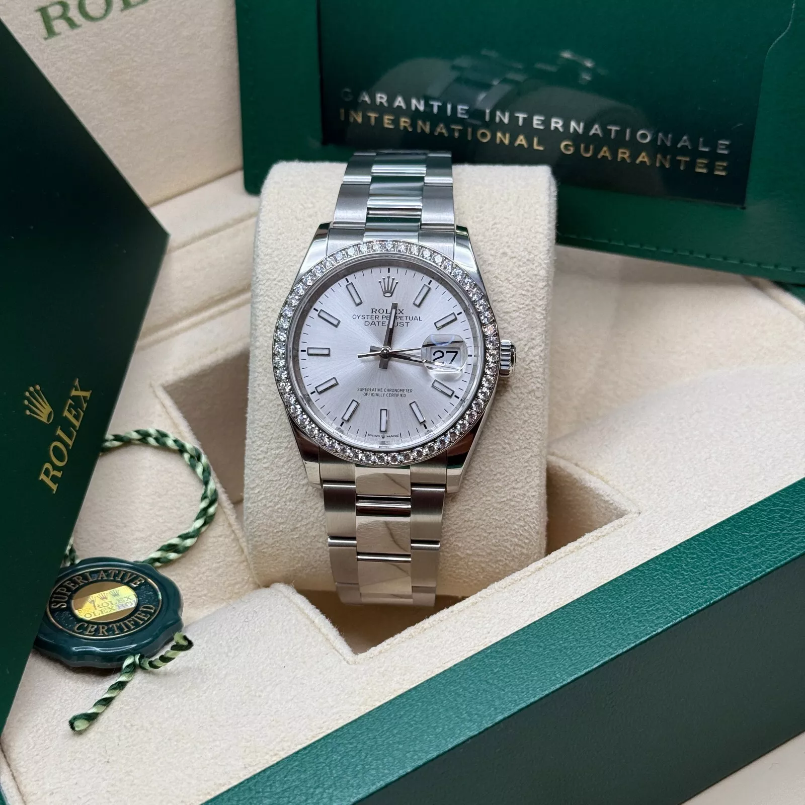RLX  Datejust 36mm 126284 Silver Dial  Watch