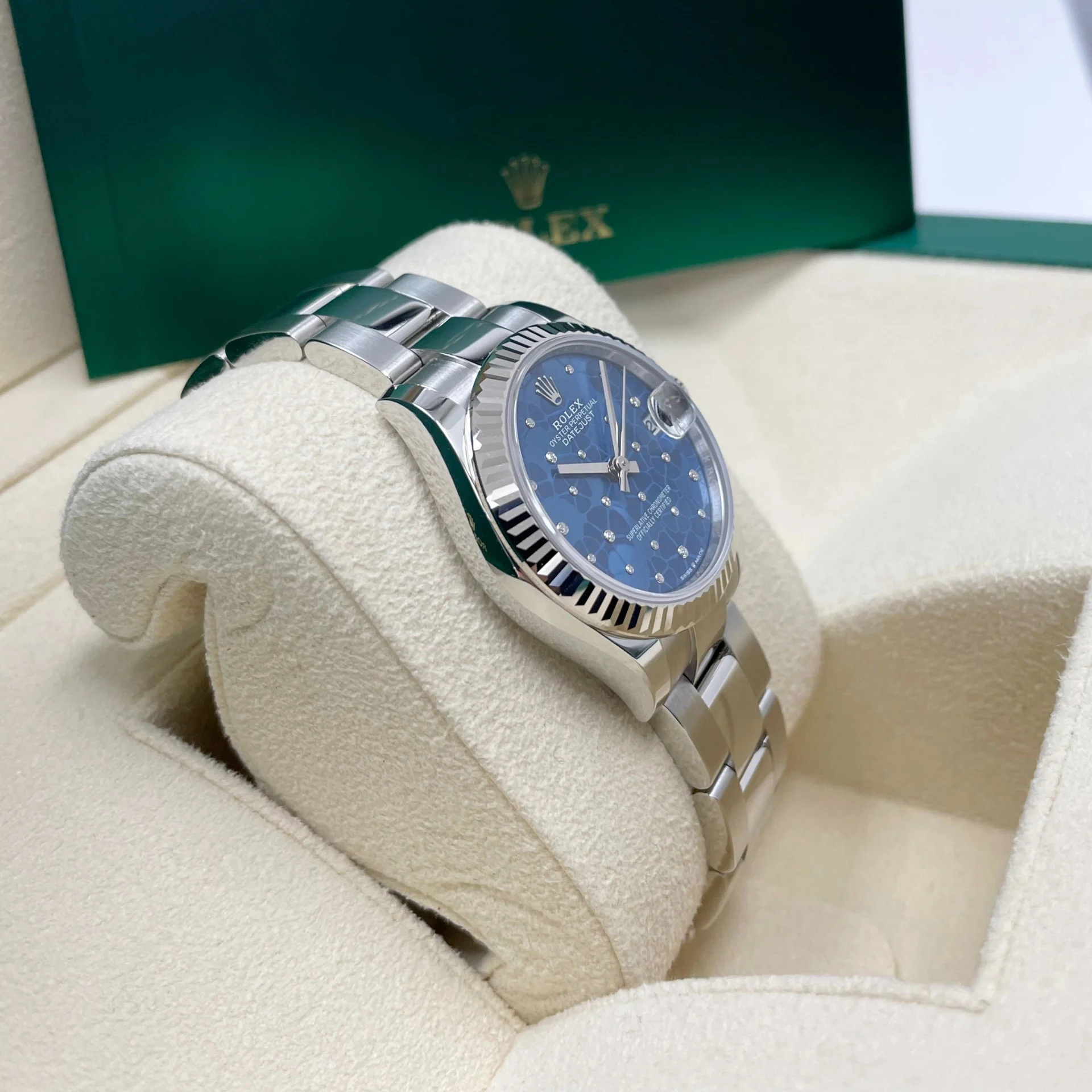 RLX Datejust m278274-0035/0036 Azzurro Blue Dial Oyster Watch