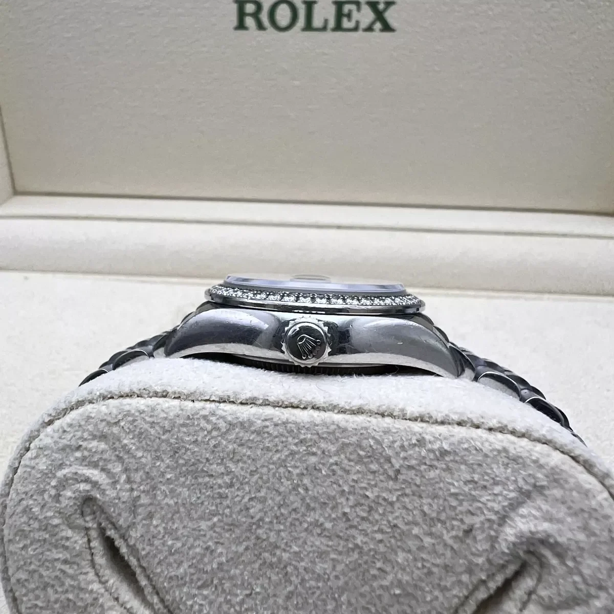 RLX Lady-Datejust 28mm 279384RBR Silver Diamond Dial & Diamond Bezel, Stainless Steel Jubilee Bracelet Women's Watch