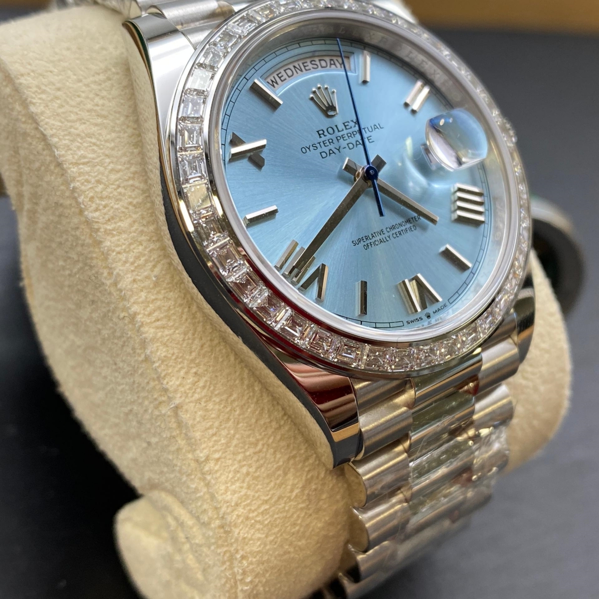 RLX Day-Date 40mm 228396TBR-0030 Ice Blue Roman Dial