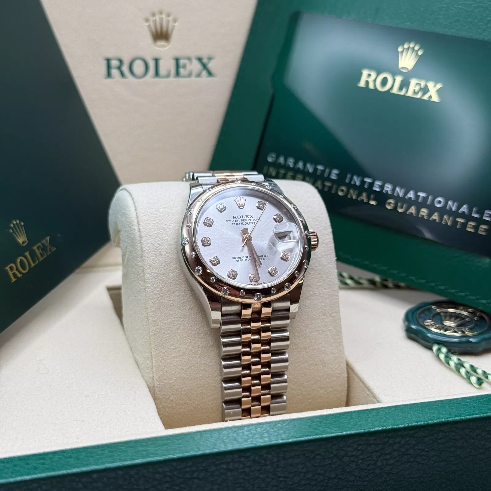 RLX Datejust m278341-0015/0016 Silver Dial 31mm Oyster Bracelet