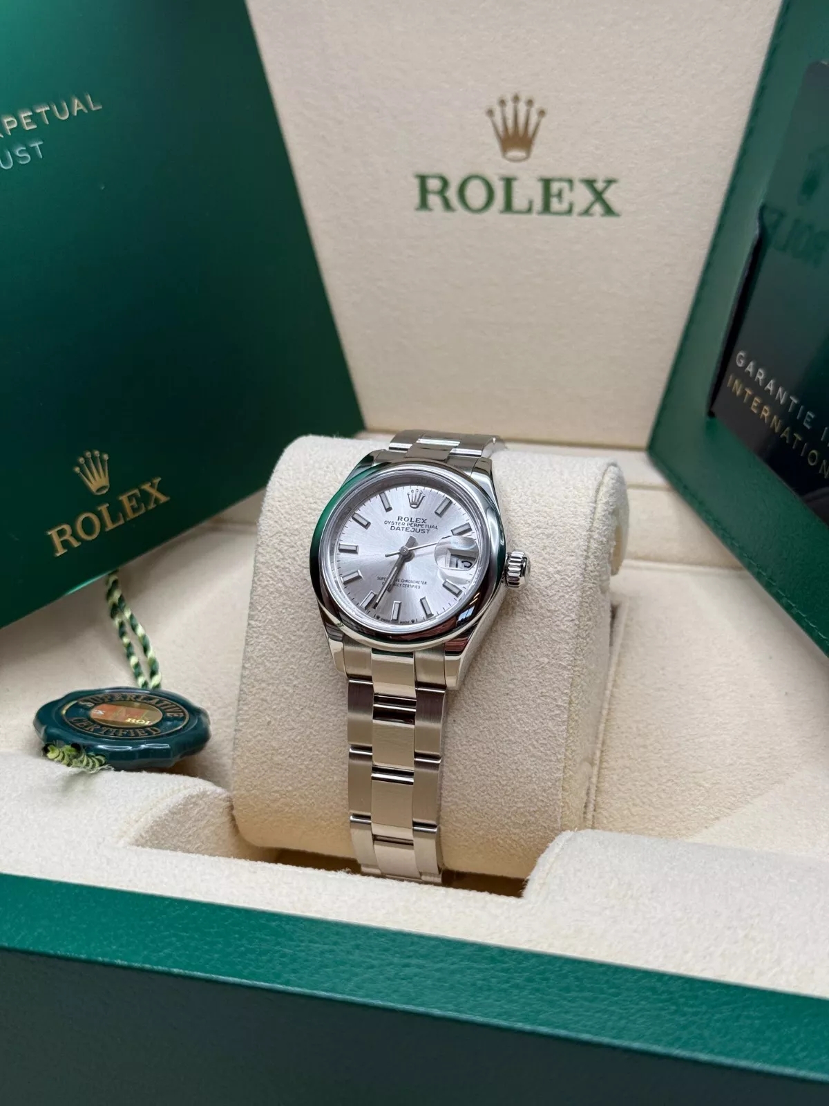 RLX Lady-Datejust 28mm  m279160 Oyster Perpetual Silver Dial Oyster Bracelet