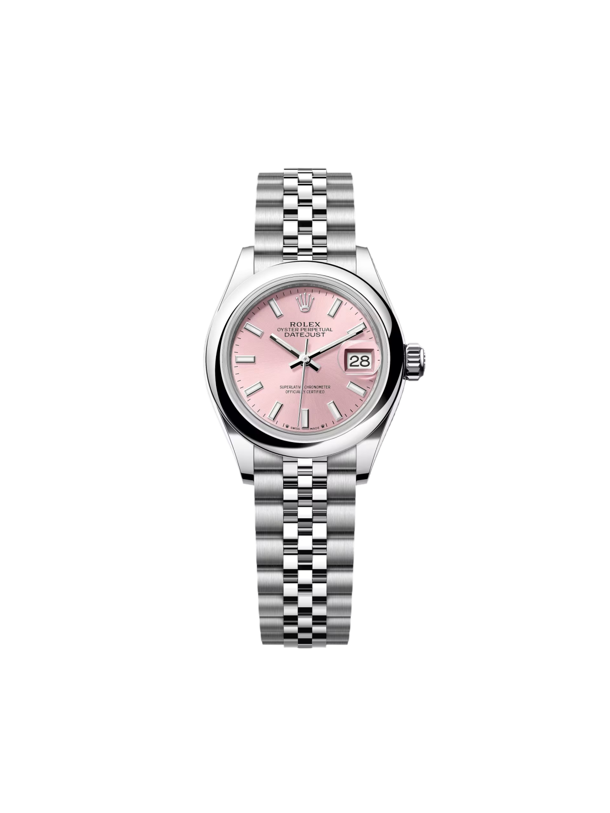 RLX Lady-Datejust 28mm  279160 Oyster Perpetual Pink Dial Oyster Bracelet