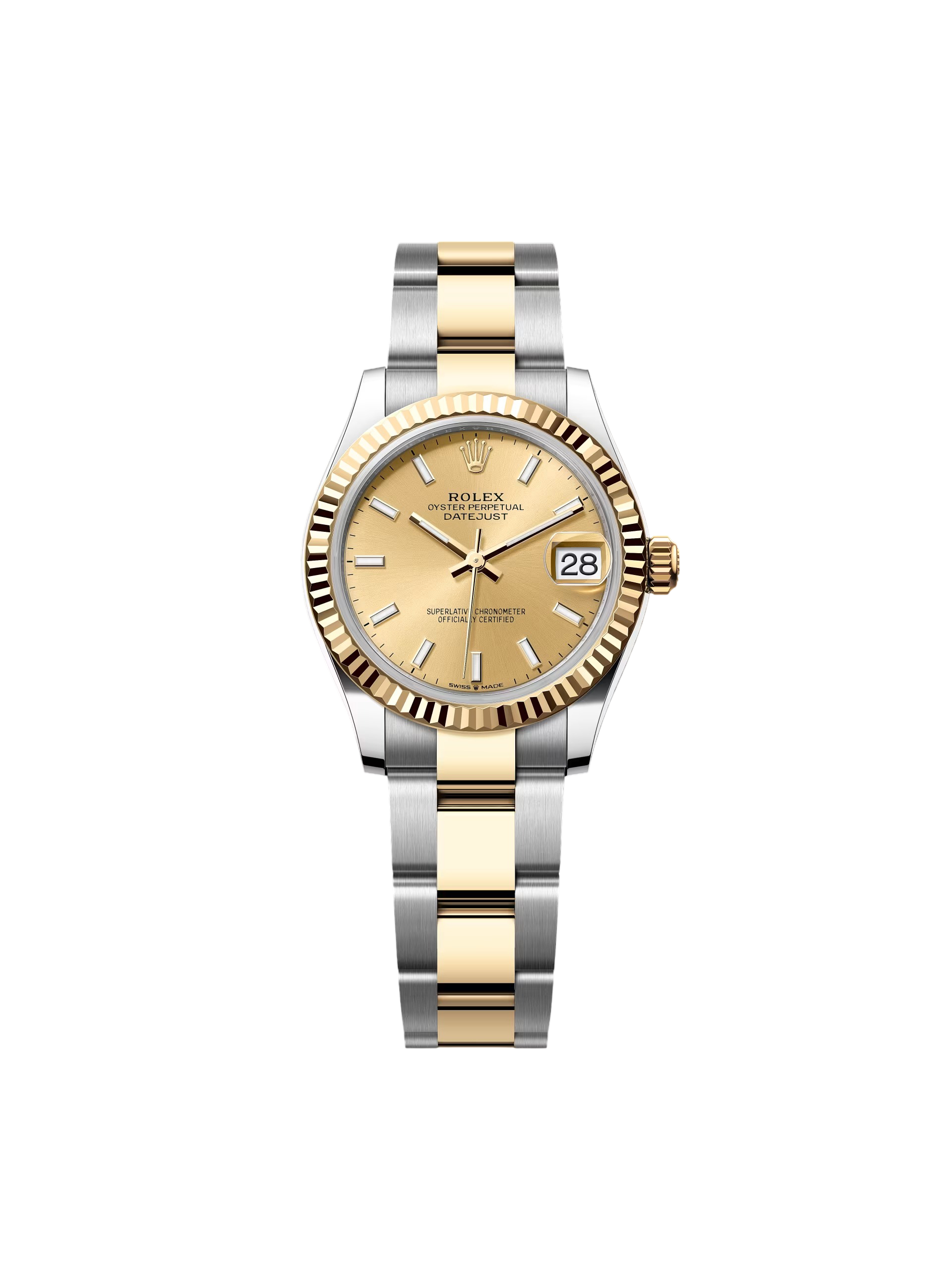 RLX Datejust m278273-0013/0014 31mm Champagne Dial Stainless Steel and Yellow Gold Oyster Watch
