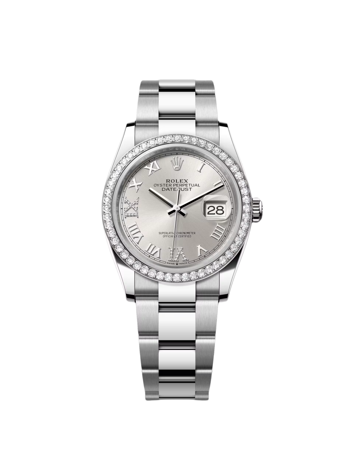 RLX  Datejust 36mm 126284 Silver Dial Jubilee Bracelet