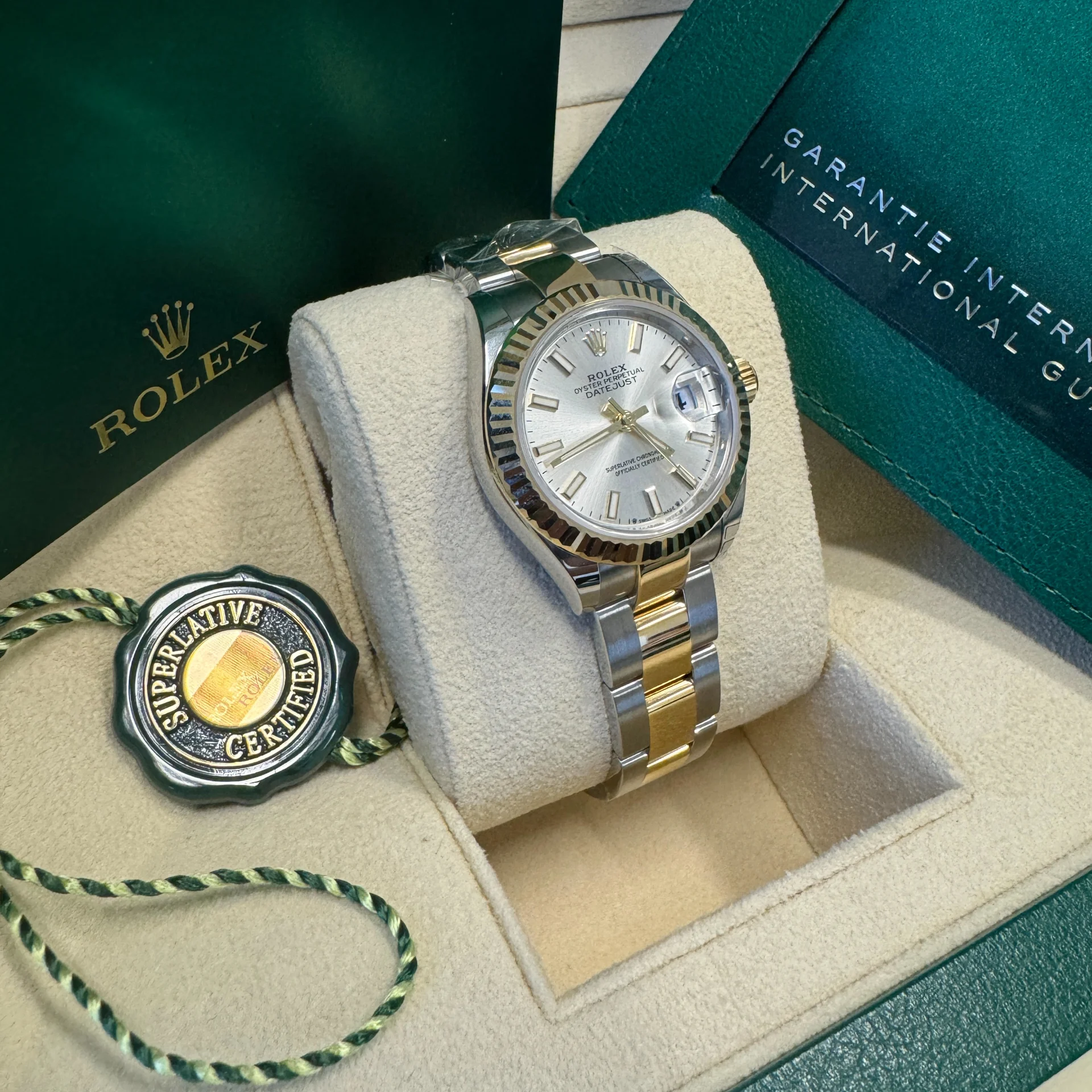 RLX Lady-Datejust 28mm 279173 Silver Index Dial Oyster Bracelet