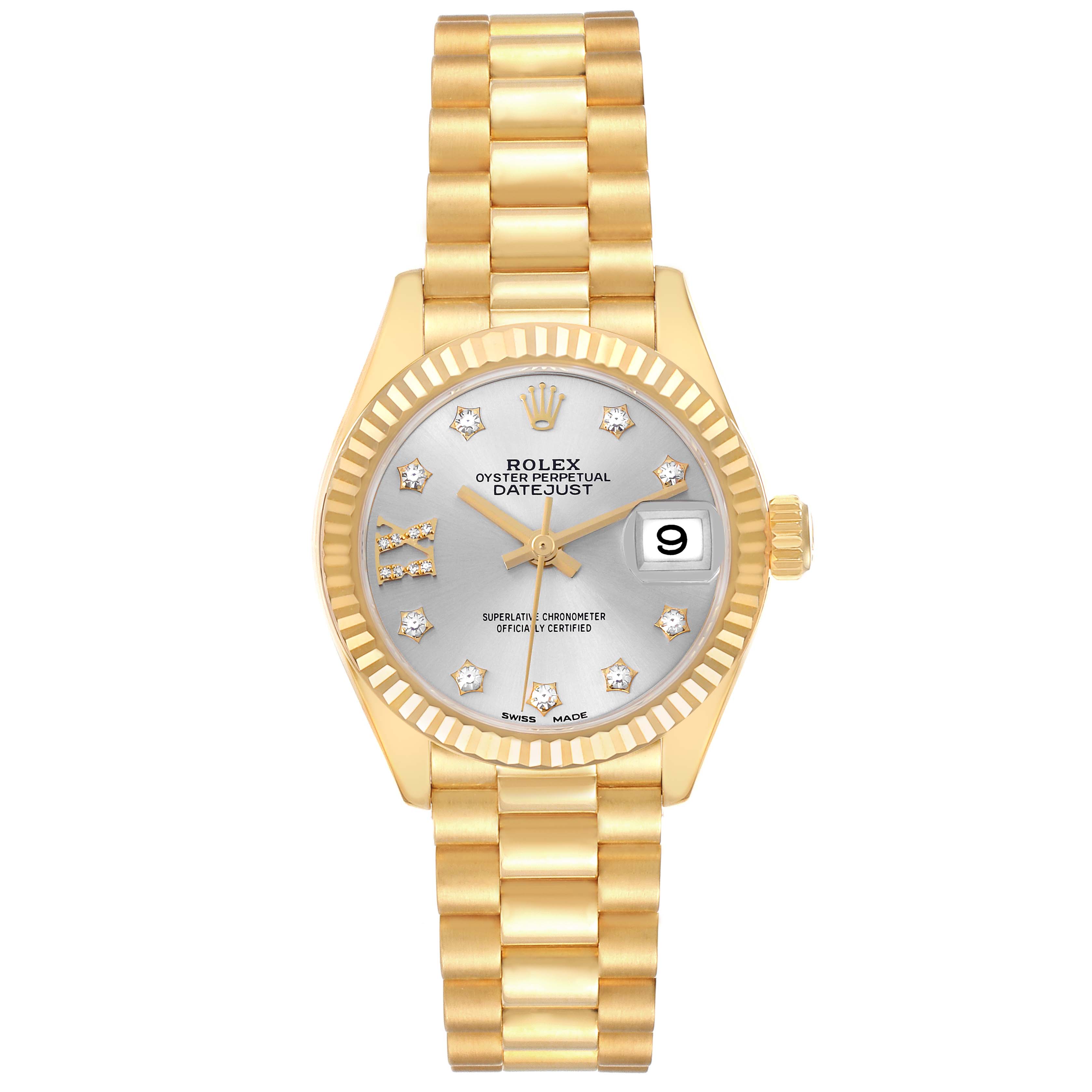 RLX Lady-Datejust 28mm 279178 Silver Diamond Dial