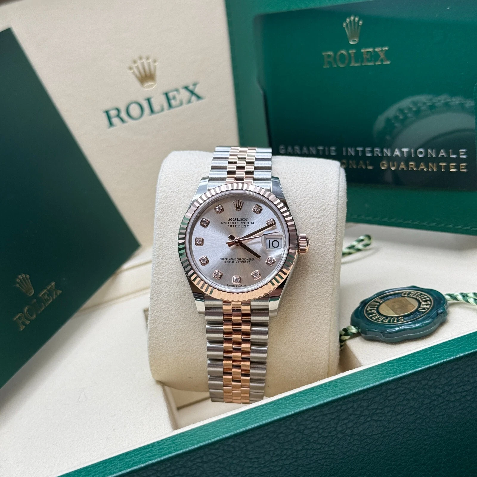 RLX Datejust m278271-0015/0016 Silver 31mm Dial Oyster Bracelet Watch