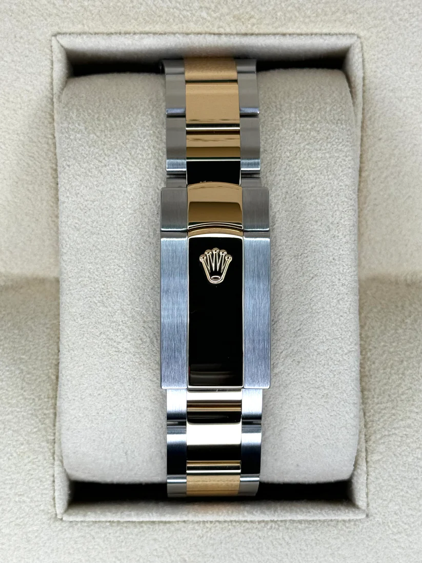 RLX Datejust 41mm 126303 Black Diamond Oyster Steel and Yellow Gold Mens Watch