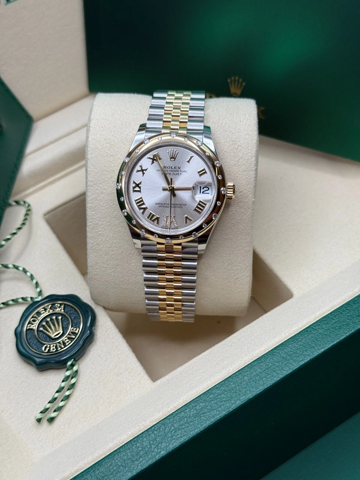 RLX Datejust m278343-0003/0004 Silver Dial Yellow Rolesor Oyster Watch