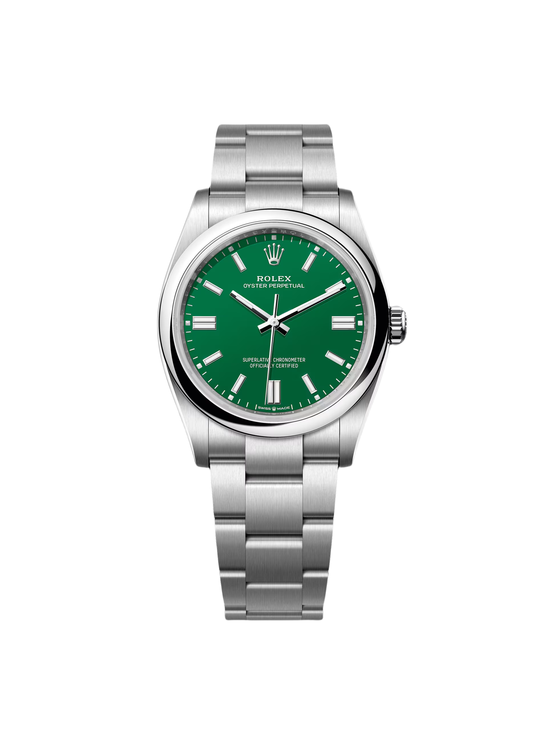 RLX Oyster Perpetual 36mm 126000-0005 Green Dial Oyster Stainless Steel Bracelet