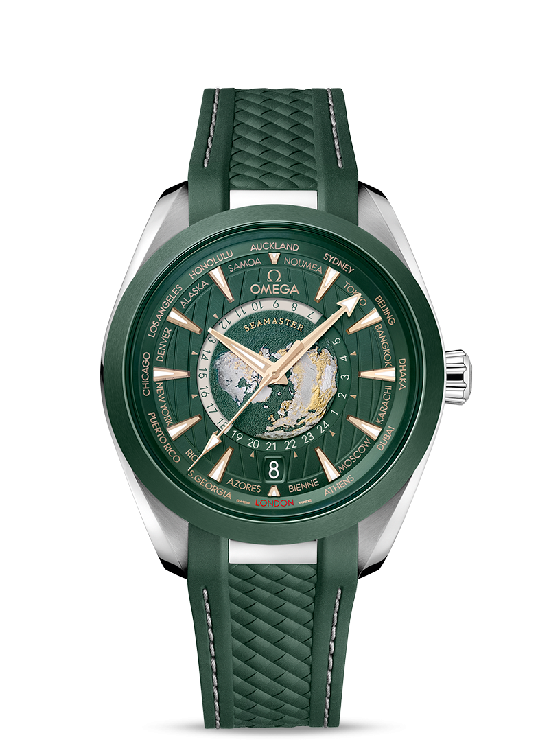 OMEGA SEAMASTER AQUA TERRA 150M CO‐AXIAL MASTER CHRONOMETER GMT WORLDTIMER 43 MM